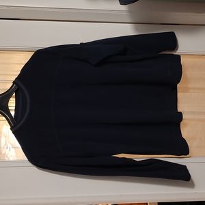 Cabela's ltwt fleece pullover XL navy blue